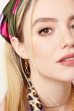 Ohrringe Chain It Silber Edelstahl h5 Bild2